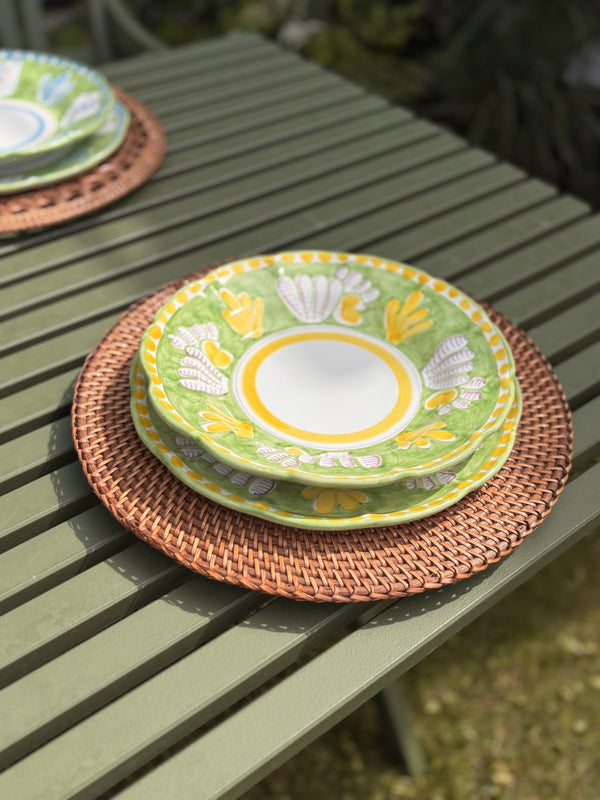Amalfi Servise Lime skjell