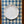 Gingham bordbrikke, havblå
