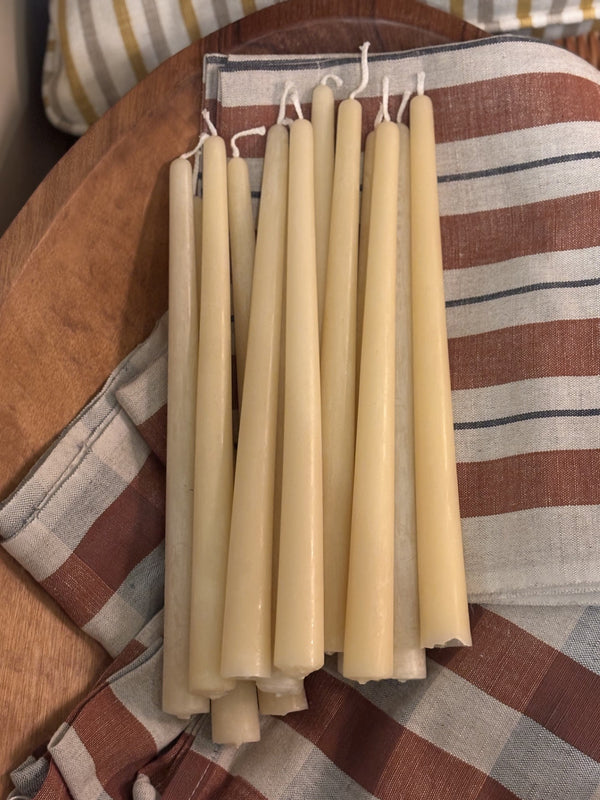 Bivokslys stakelys 24cm, Elfenben