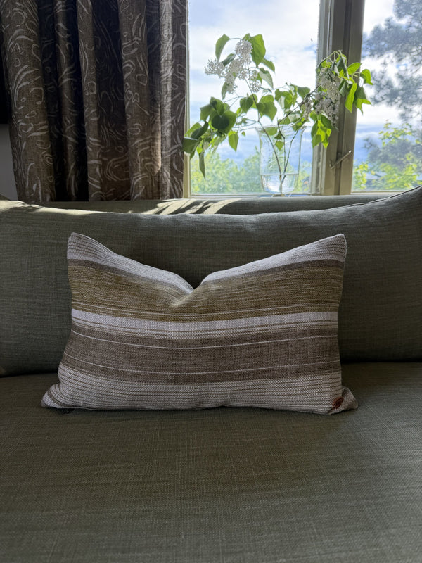 Fermoie, Carskiey broad stripe grønn, pute 30x50