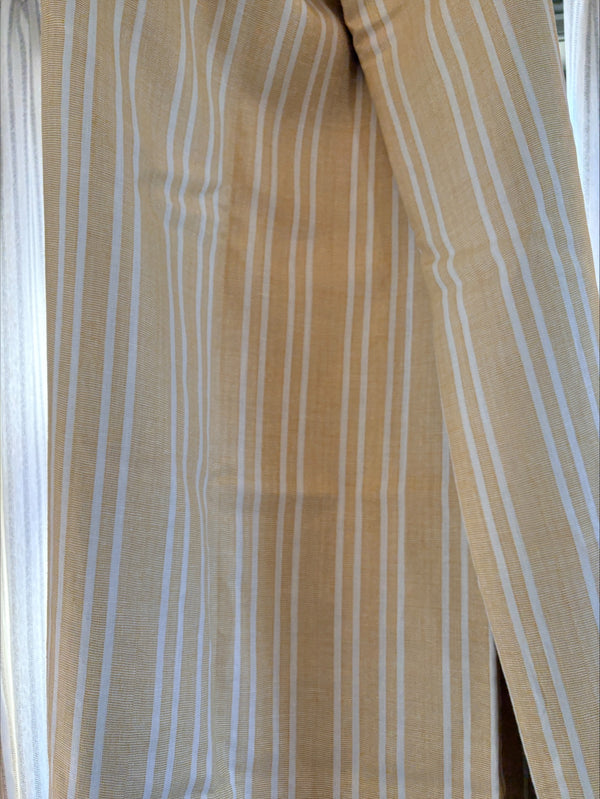 Par lystette gardiner, needlepoint stripe, ochre