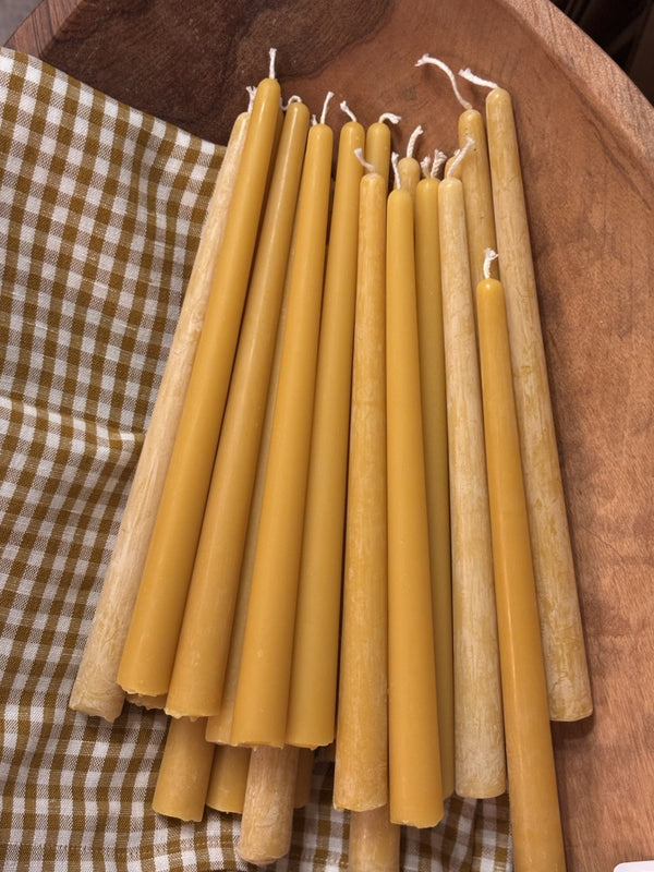 Bivoks stakelys 24cm, Honninggul