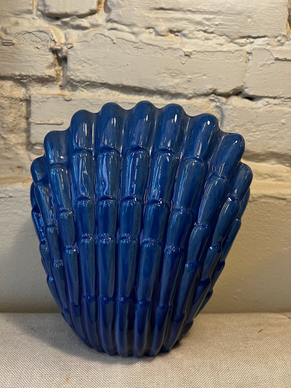 Seashell vase blå av Vicke Lindstrand 