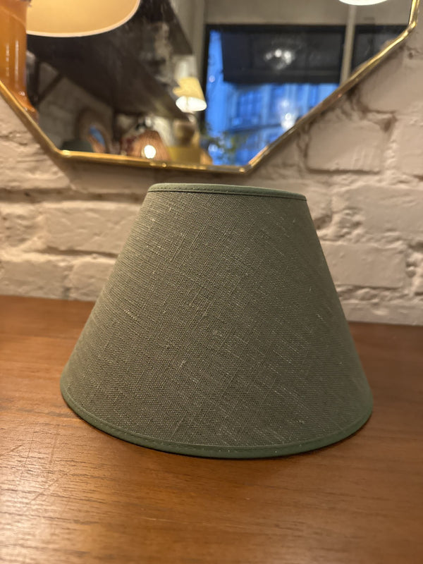 Ebba lampeskjerm 15,5cm, Olivengrønn
