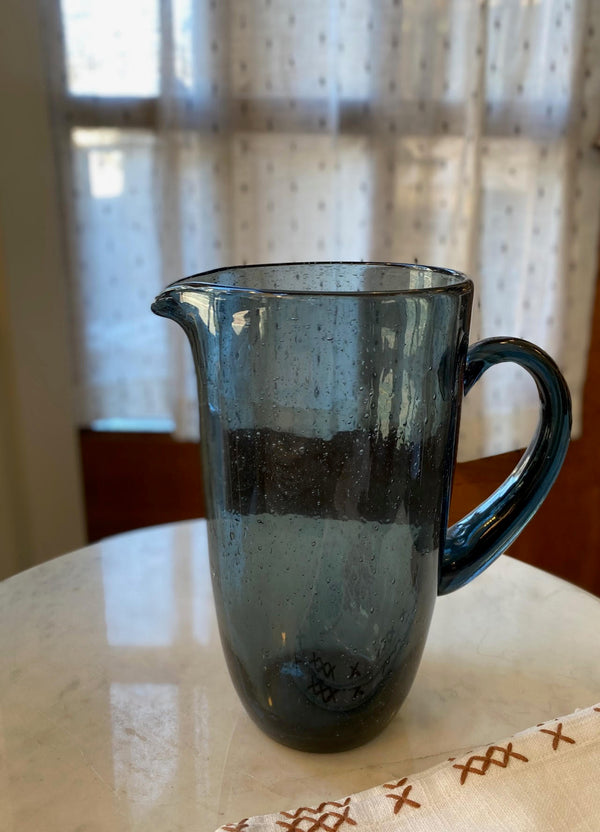 Bari Glass Jug, Grey