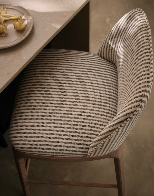Helene Blanche Textile, Needlepoint Stripe Rouge