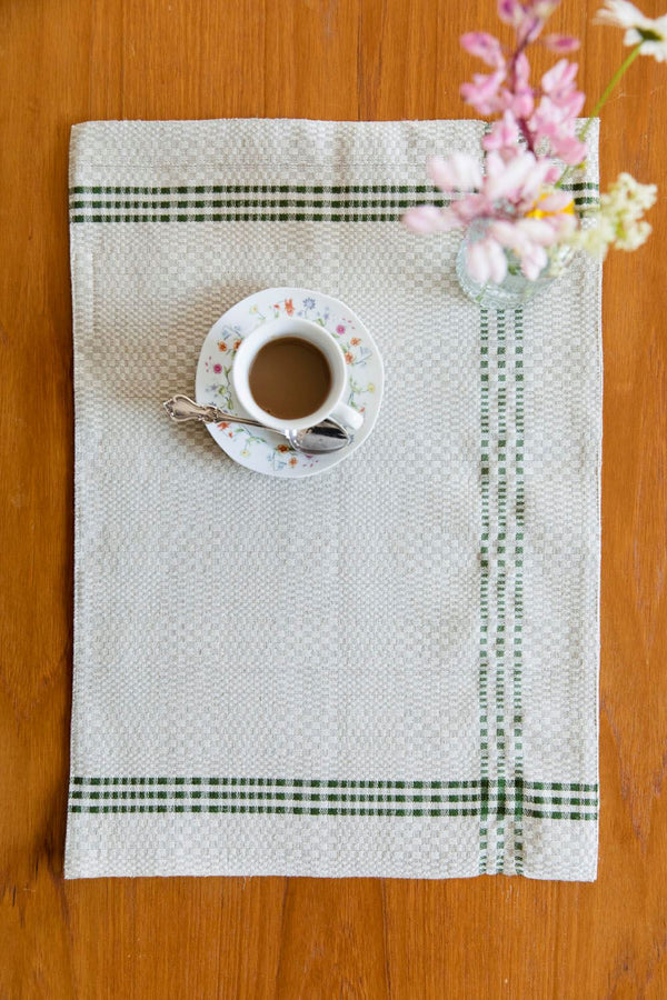 Daladräll Bordbrikke, blekt grønn