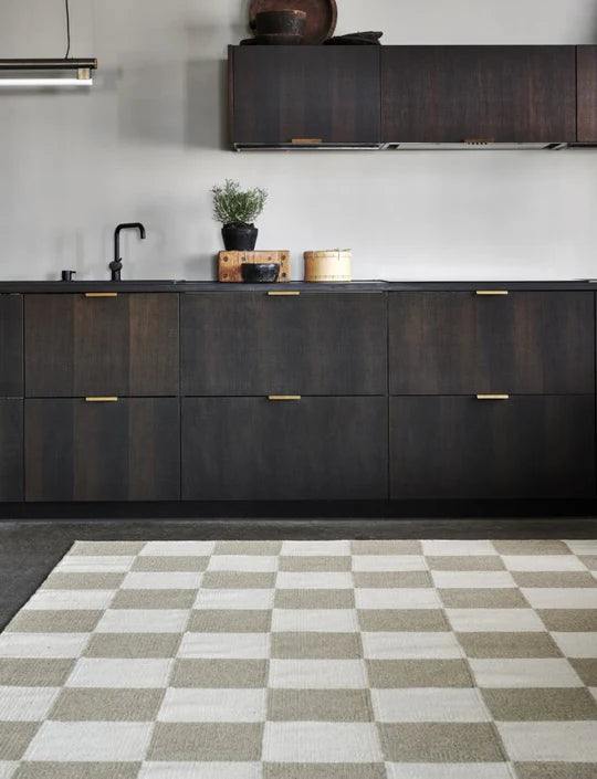 Classic Rugs Square, Beige/natur