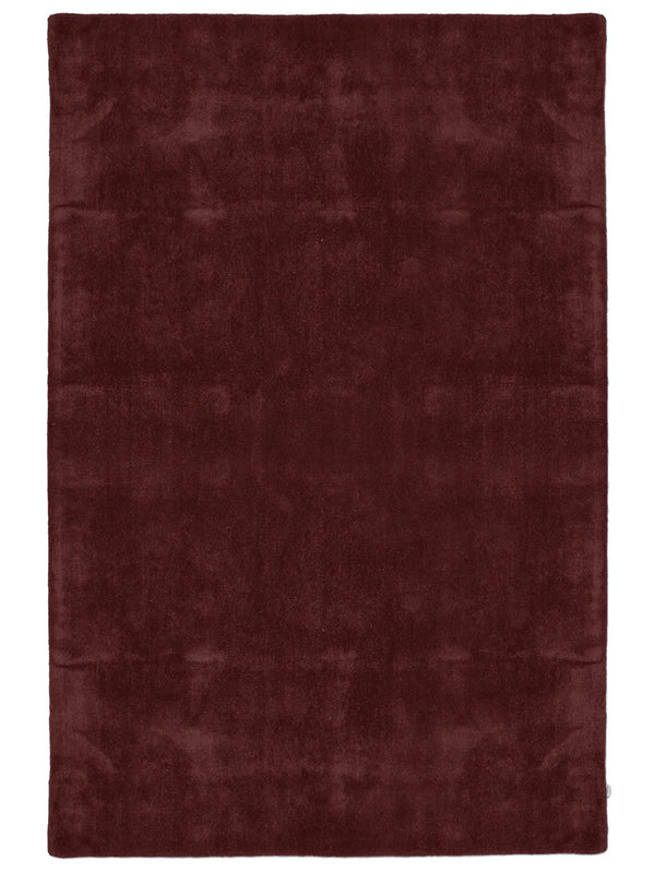 Classic Rugs Solid, Burgunder