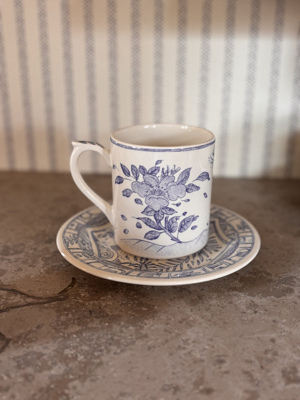 Gien Oiseau Bleu, Desserttallerken