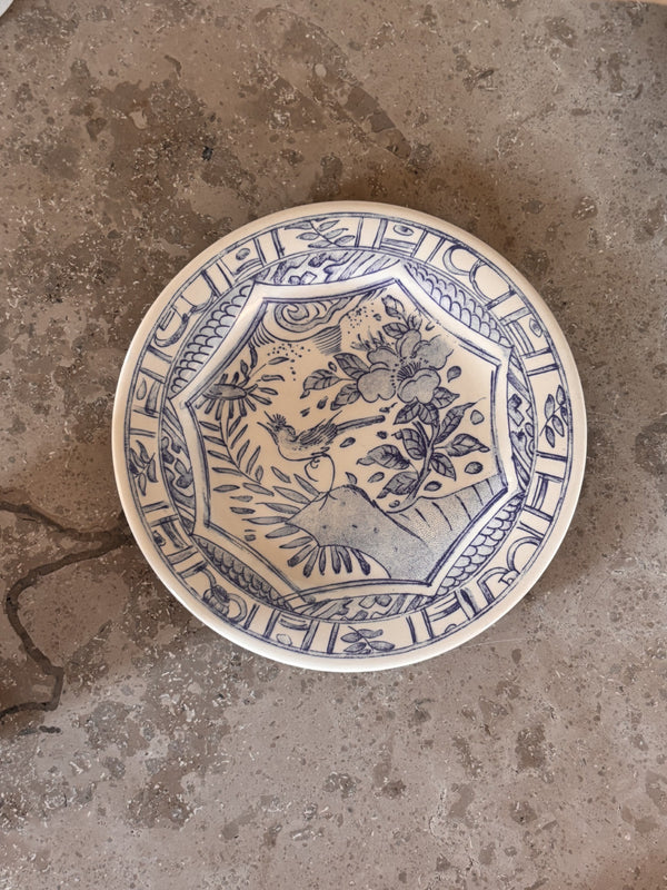 Gien Oiseau Bleu, Desserttallerken