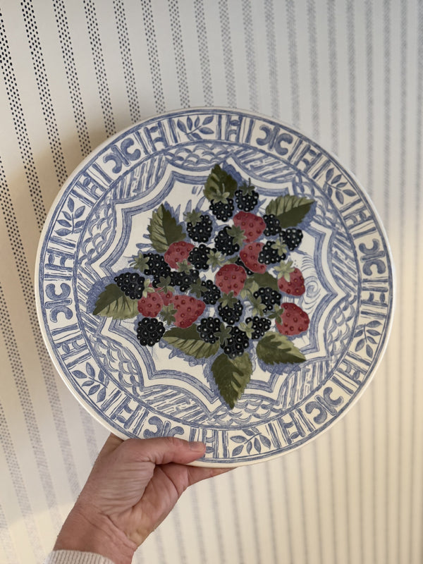 Gien Oiseau Bleu Fruit, Kakefat