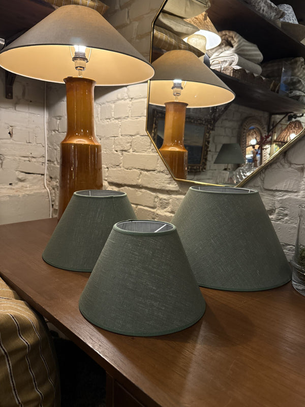 Ebba lampeskjerm 21cm, Olivengrønn