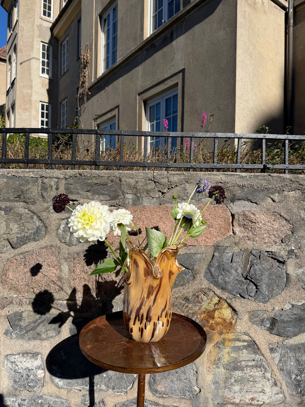 Medium Tulipanvase, Aprikos Brun Flekket