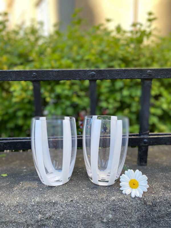Portofino glass med striper