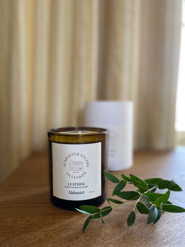 Alabaster Studio scented candle, grønn