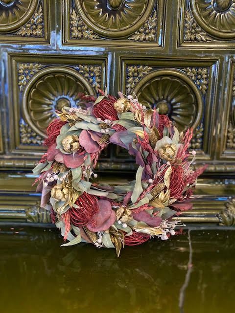 Tørkede blomster, Holiday krans