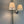Mini vegglampe nikkel og alabaster tekstilskjerm