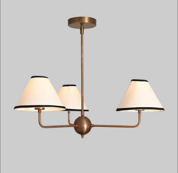 Taklampe, messing