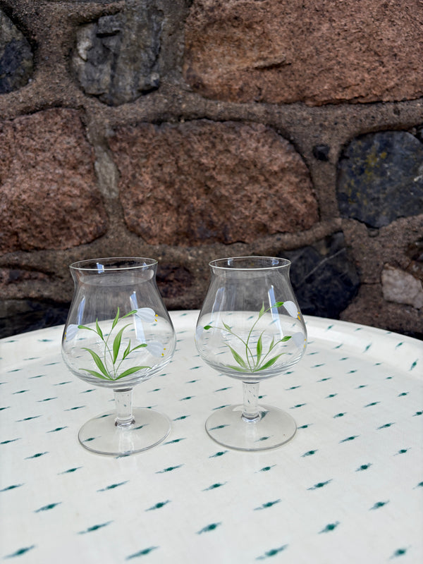 Snøklokke Likør Glass, Vintage