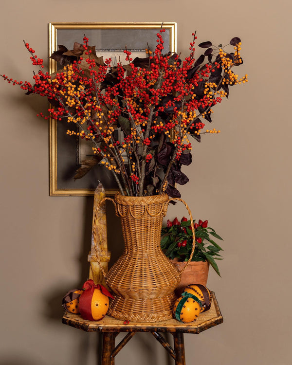 Otterley Vase Natural Rattan