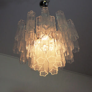 Murano Glass Tube Chandelier with 36 glass tube