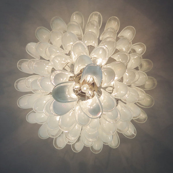 Murano Chandelier Mazzega with 85 glass petals