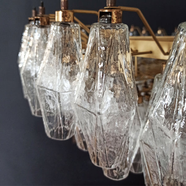 Murano Glass Chandelier with 185 poliedri