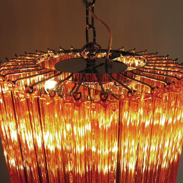 Murano Chandelier with 86 amberquadriedri prism