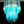 Murano chandelier triedri with 92 prism - trasparent and blue