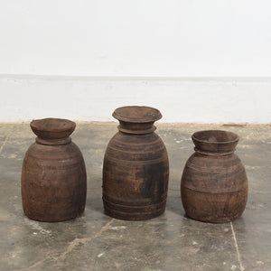 Vintage Vase av tre
