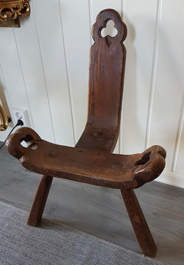 Vintage french birth stool