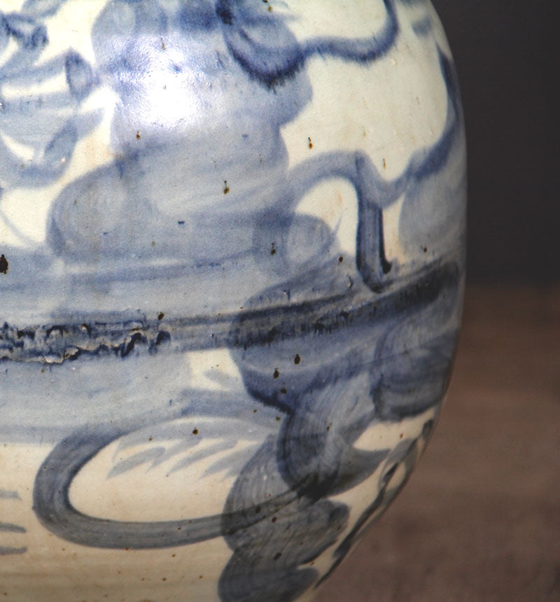 Vase in dusty blue