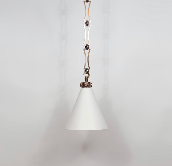 Plaster Small Ceiling Lamp with Chain