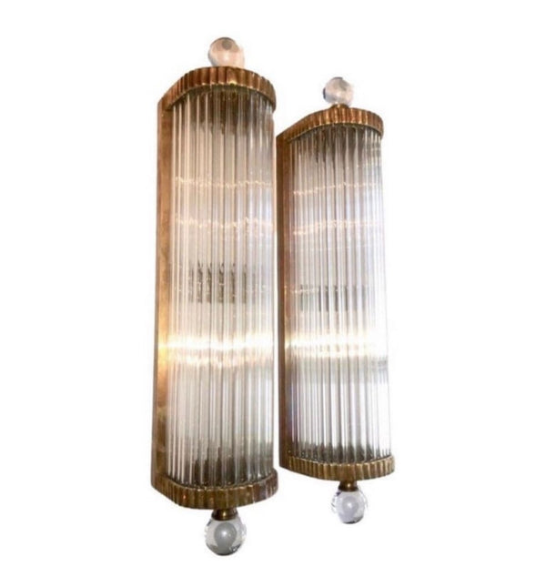 French art deco wall sconces pair