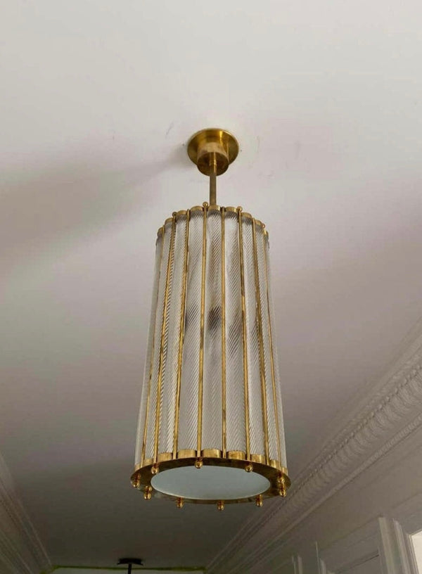French Art Deco Ceiling Lamp