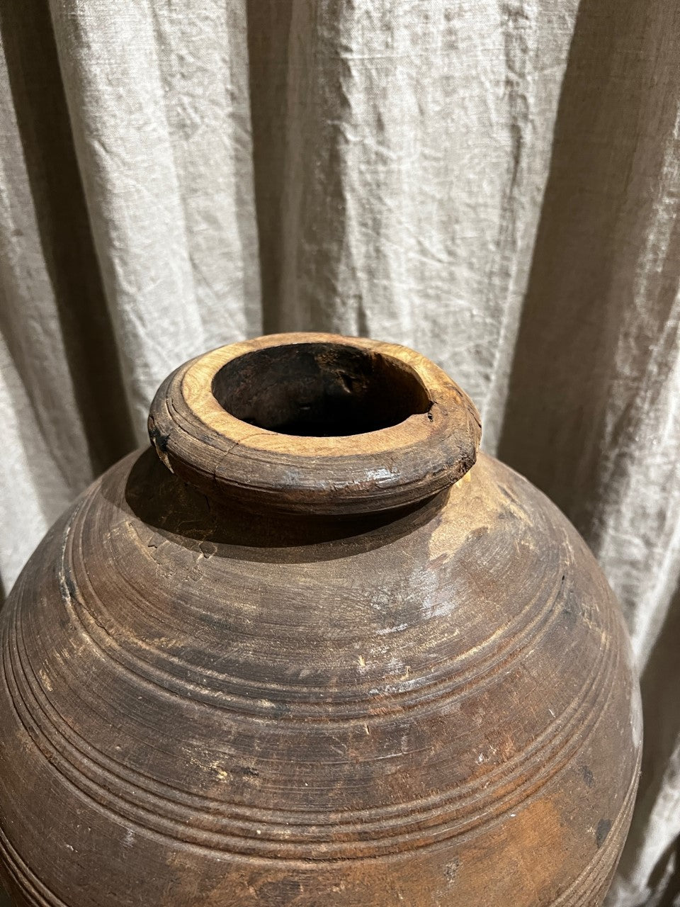 Vintage Vase av tre